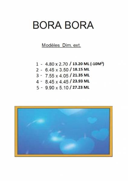 Piscine bois LE BON BAIN, modèle BORA BORA