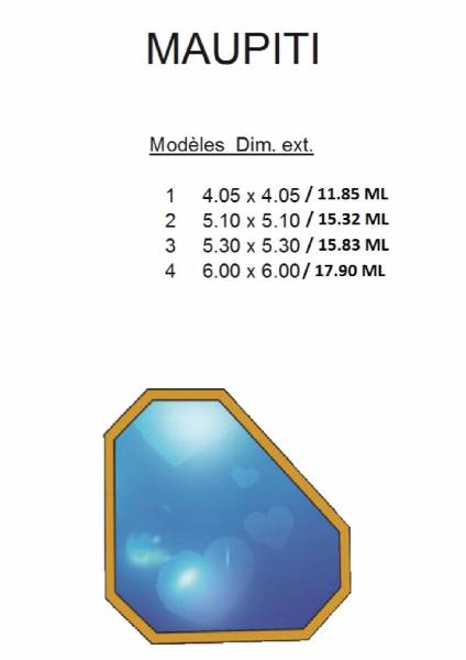 Piscine bois LE BON LE BON BAIN, modèle MAUPITI