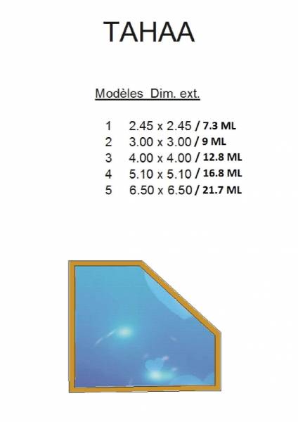 Piscine bois LE BON BAIN, modèle TAHAA