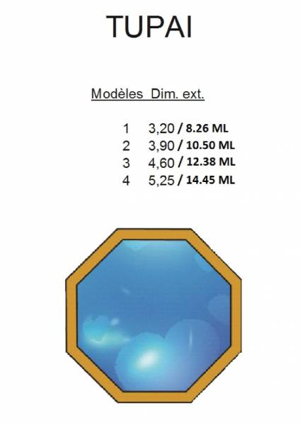 Piscine bois LE BON BAIN  modèle TUPAI